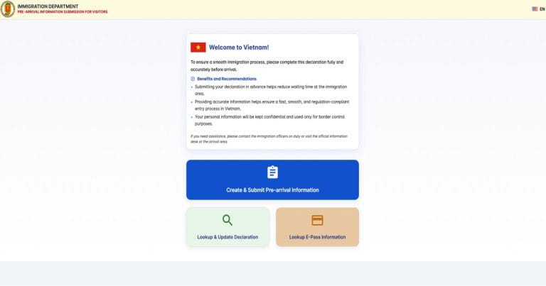 Digital Pre-Arrival Form